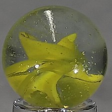 Vintage 6 Vein Cat's Eye Marble .61 Inches Mint Condition Combined Shipping