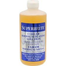 SuperBrite Rhodium Plating Solution 1 Gram Metal Professional Jewelers Tool…