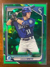 2024 Bowman Sapphire Aidan Smith #BCP-45 1st Prospect Green /99 Mariners