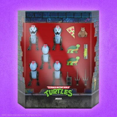 #B-WARE#    5er-Pack Mousers Super 7 Teenage Mutant Ninja Turtles Ultimate TMNT