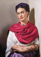 Frida Kahlo - Pink Rebozo-  Poster 20x16