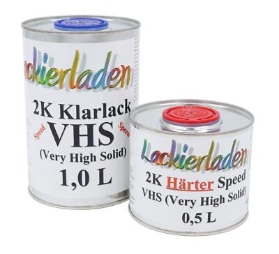SET 2K VHS Speed Klarlack 2:1 inkl. Härter 1,5 L | 1,0 L Klarlack 0,5 L Härter