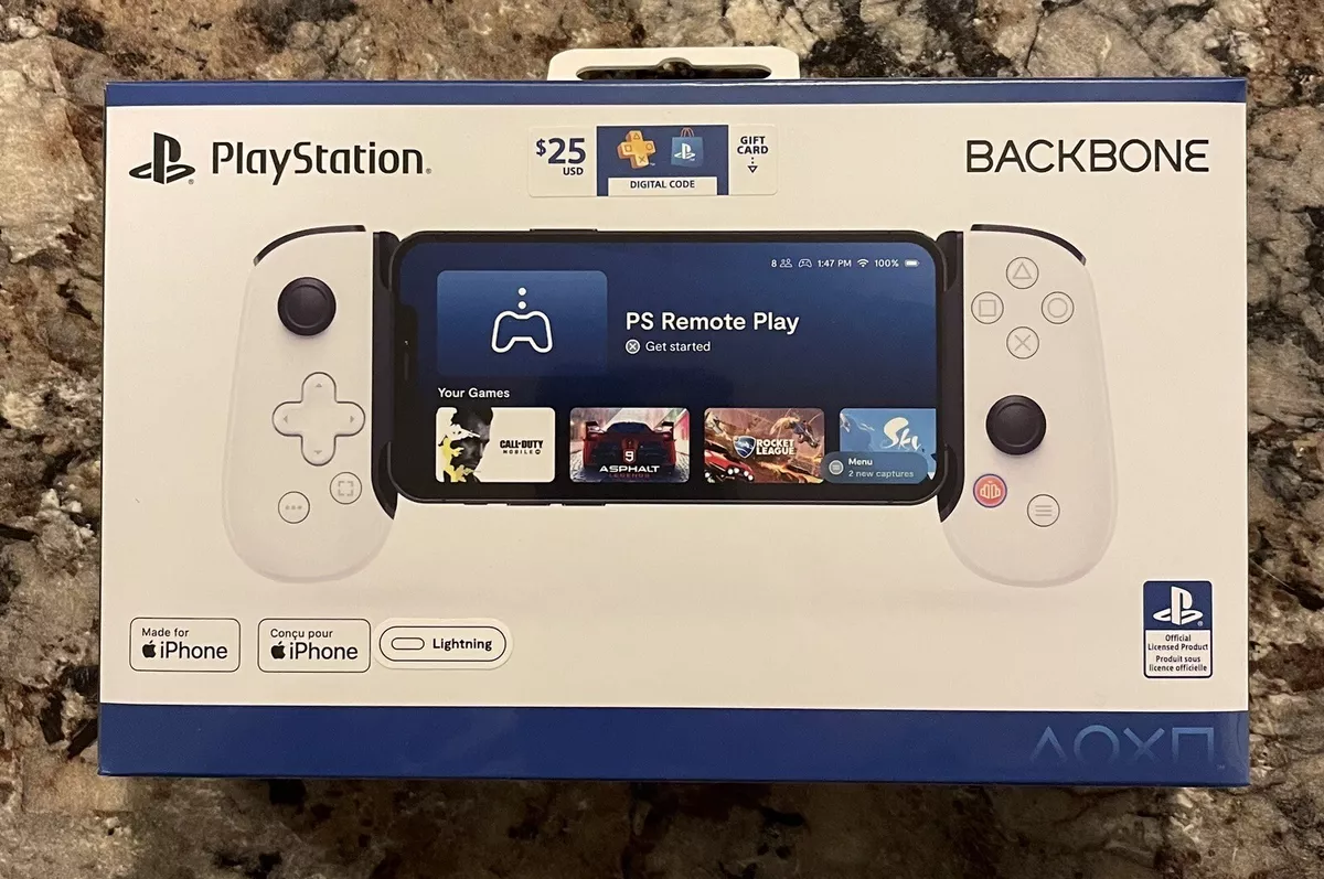 Playstation BackBone lightning NEW Comes With 25 Digital