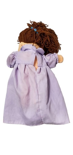 Vintage Cabbage Patch Kids Doll Brown Hair, Brown Eyes and 2 Dimples Signed 15" - Picture 3 of 7