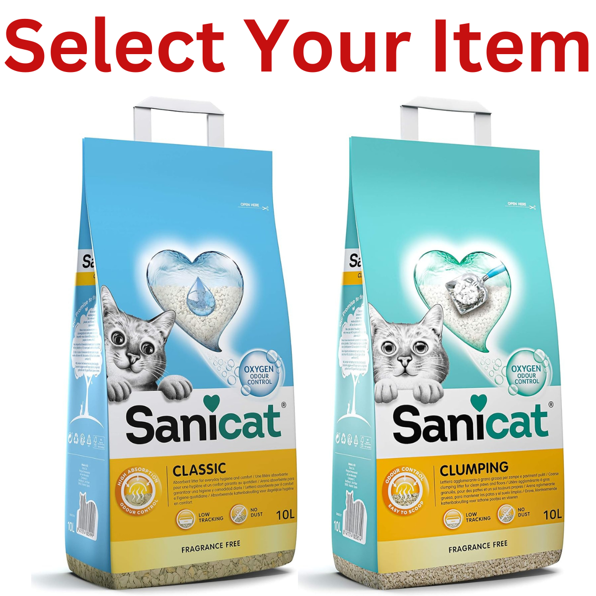 Sanicat Classic Unscented Cat Litter 10L