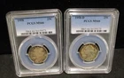 1958 P & D Washington Silver Quarters - PCGS  MS66 - From Mint Set!  9171