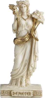 Demeter / Ceres Griechische Göttin Mutter der Natur Resin Miniatur 9 cm / 3,54'