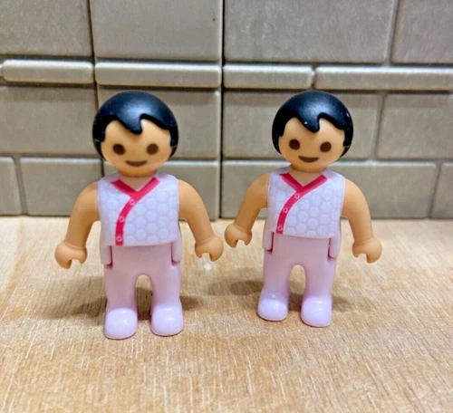 Playmobil 2 Character Baby Modern Children 29 City - for CUSTOM RARE VINTAGE