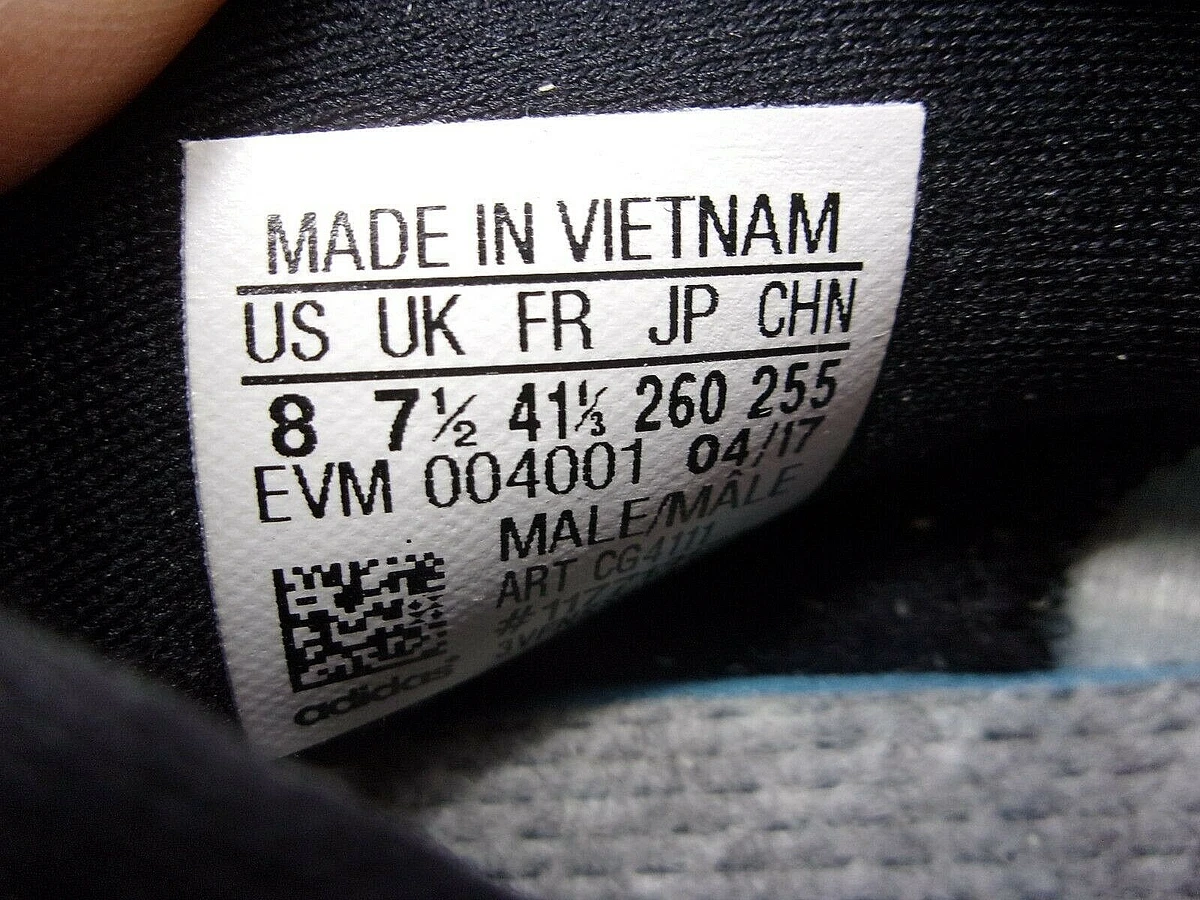 Adidas EVM 004001 Black Sneakers Men s Size 8.5 eBay