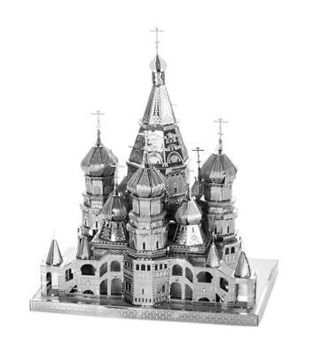 Metall Erde Basilius Kathedrale ICONX 3D Laser geschnitten Modell Zum Selbermachen Kit ICX006 Geschenk