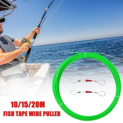 40FT Fish Tape Wire Puller Through Wall, Electrical Fish Tape Pull Push Kit New