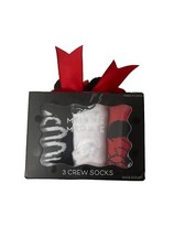 Disney Minnie Mouse 3 Pack Crew Socks Shoe Size 4-10 New Christmas Gift