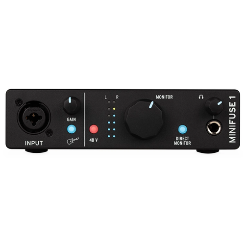 Arturia Minifuse 1 USB Audio Interface 1 in/ 2 out - Black - Belfield Music - BM - Picture 2 of 4