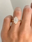 2.40 Ct White Dutch Marquise Cut Moissanite Solitaire Engagement Ring 925 Silver