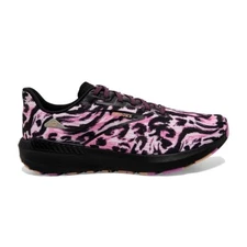 Brooks Launch GTS 10 Pink Black Leopard Women Road Running Shoes 1203991B010