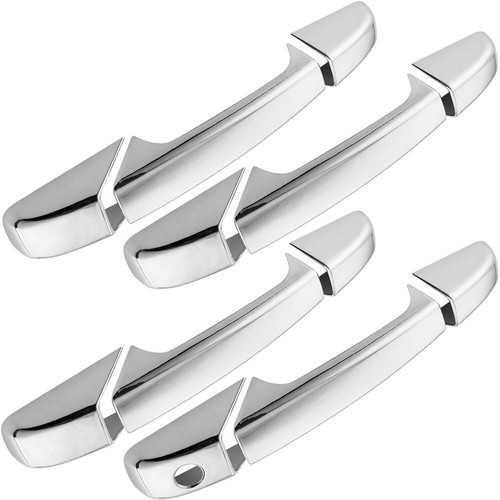 Triple Chrome Door Handle Covers For Gmc Yukon Sierra 1500/2500/3500 F3 - Picture 2 of 5