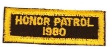 1980 Honor Patrol Patch Boy Scouts BSA
