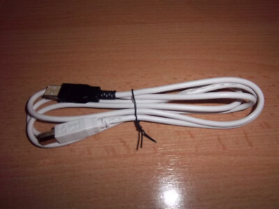Druckerkabel USB A zu B , Farbe weiß, Länge 1,45 m, Neu