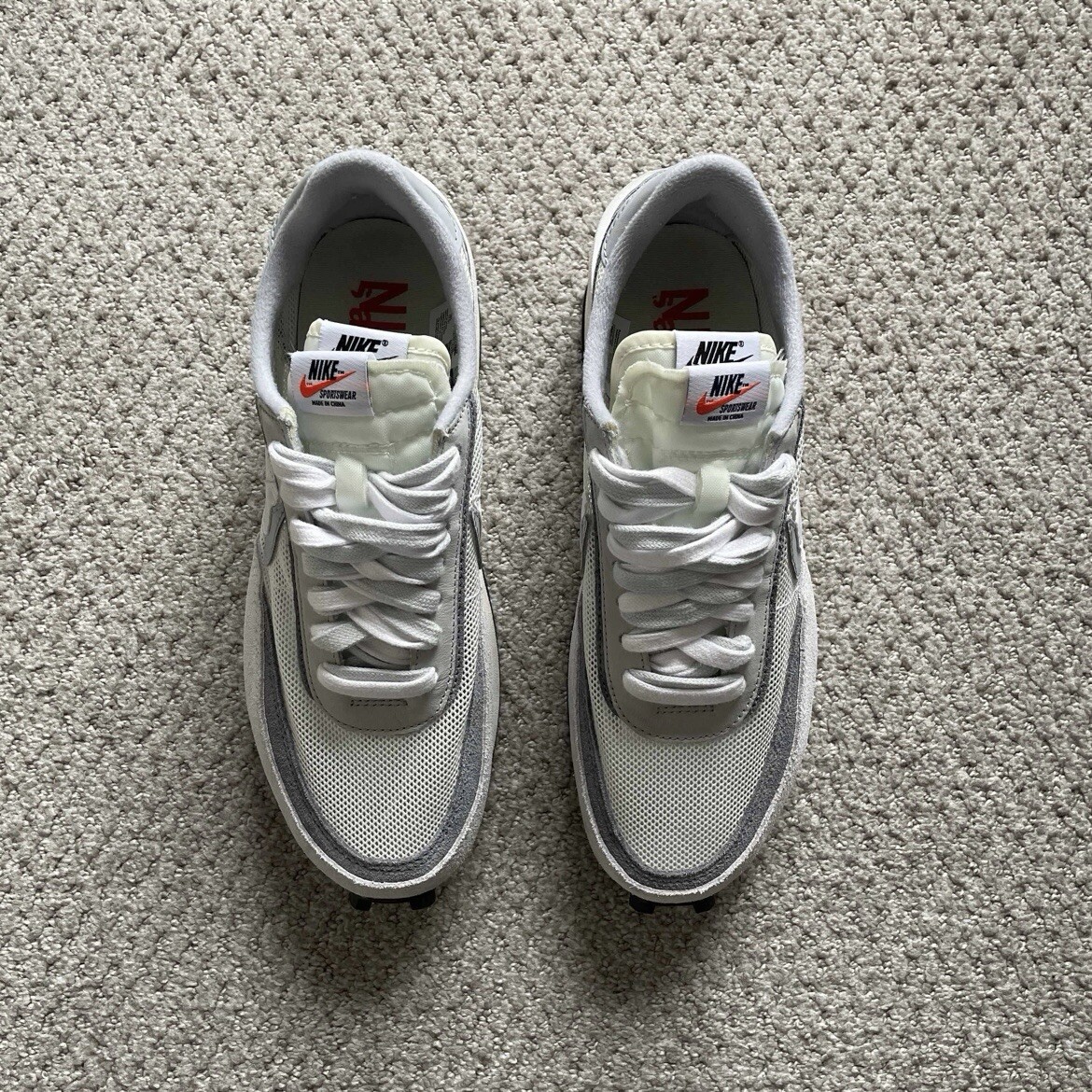 SACAI X NIKE Nike sacai x LDWaffle Summit bianche taglia 8 5