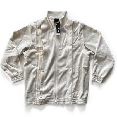adidas x Ivy Park Track Jacket Stand Collar Jacke Full Zip Off-White