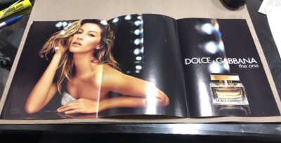 Dolce Gabbana The One Fragrance Fold-Out Ad Gisele Bundchen