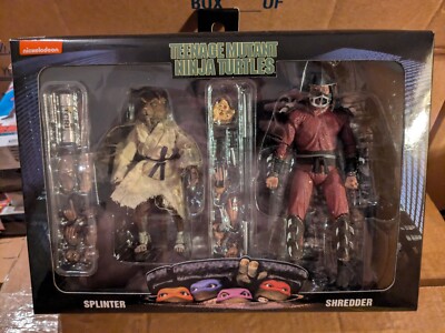 NECA TMNT 1990 Movie Splinter Vs Shredder 2 Pack Teenage Mutant Ninja Turtles