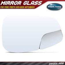 Driver Mirror Glass With Spotter Glass Manual Adjust For Ford Fiesta 2011-2019