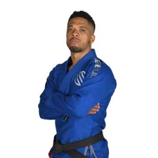 NEW Sanabul Essential GI A1 Blue White Brazilian Jiu Jitsu Top Pants Bottom BJJ
