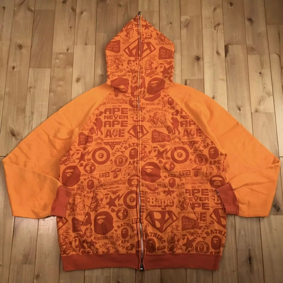 Adidas yeezy x bape cheap orange