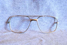 vintage eyeglass frame front silver aviator producer type 5-1/4