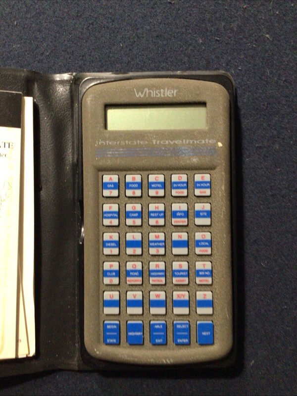 Whistler Interstate Travelmate Pocket Computer W/Case & Manual Rare Vintage READ