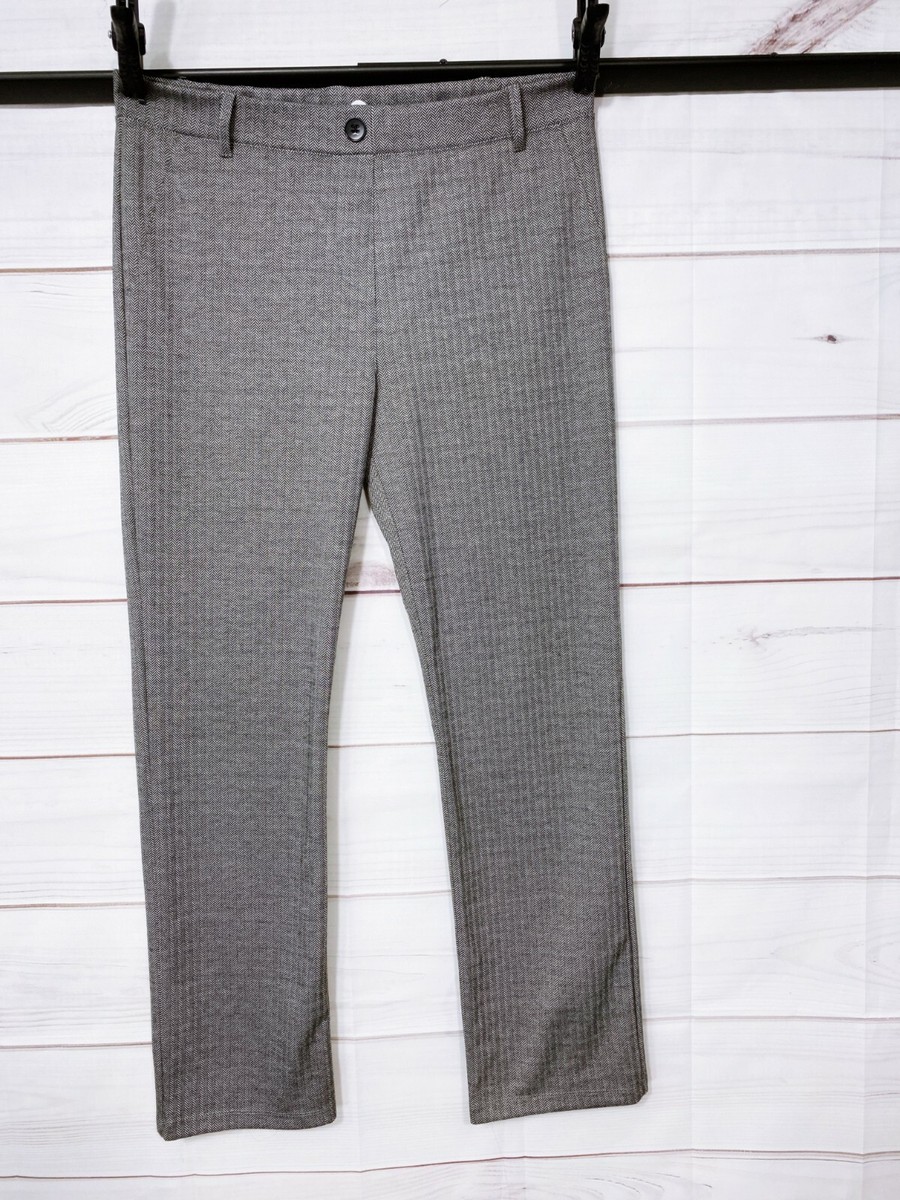 Womens Dress Pants Size L Petite Gray Flat Front High Rise Straight Leg | eBay Womens Dress Pants Size L Petite Gray Flat Front High Rise Straight Leg | eBay