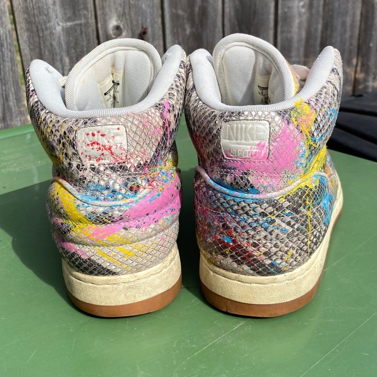 Nike Air Python PRM Snakeskin Paint Splatter Mens… - image 4