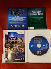 Rock Band 3 Wii Complete CIB w/ Manual Inserts Clean
