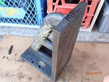 LOT M72;  8"X12" X 18" CAST IRON  ANGLE PLATE MACHINIST SETUP JIG FIXTURE