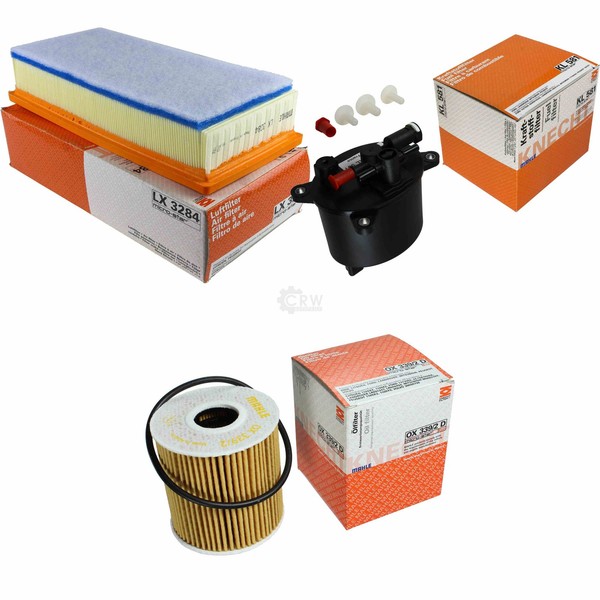 Mahle / Knecht Kraftstofffilter KL 581 Luftfilter LX 3284 ÖLfilter OX 339/2D-image