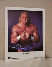 WWF Sycho Sid Justice officially licensed 1991 original Promo Photo, WWE