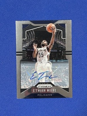 2019-20 Panini Prizm Signatures E'Twaun Moore #174 Auto autograph Pelicans OO