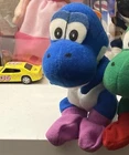 Vintage BD&A 1997 Nintendo Blue Yoshi Beanbag Plush 4” For Calic