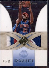 2006-07 Upper Deck Exquisite Collection Patches #12-J Richard Hamilton /10