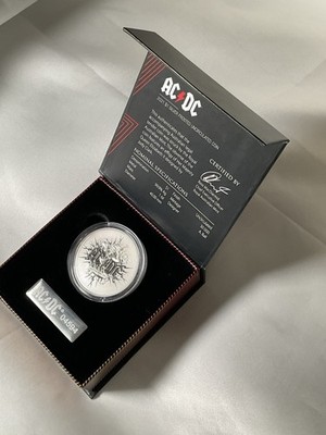 ミュージシャンACDC　純銀 2021 Australia $1 ACDC 1oz FROSTED SILVER COIN/Metal Mint# Tag in