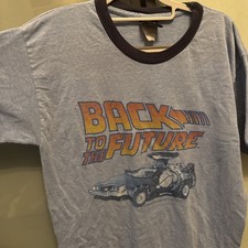 Vintage BACK TO THE FUTURE T-shirt - Medium - made in USA - Thunder Creek ringer