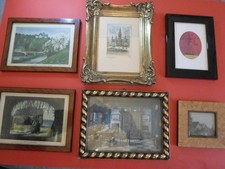 KONVOLUT (6 (10) St.) MINIATURGEMÄLDE/-BILDER -hochwertig gerahmt-versch. Coleur