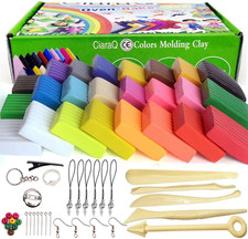 Polymer Clay Set, 24 Colours Nontoxic Oven Bake Clay Safe and Nontoxic Soft DIY