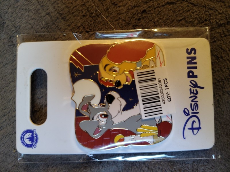 Disney Parks Pin 2026 Lady And The Tramp Spaghetti Dinner 