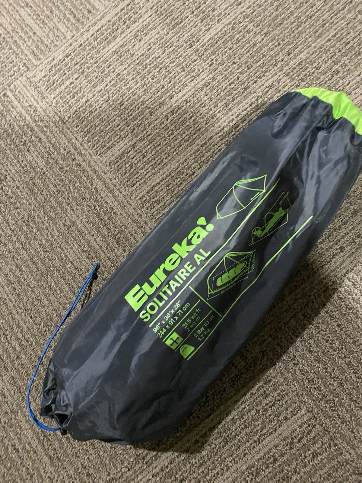 Eureka!  Solitaire AL 3-season Back Packing Hiking Bivy Tent 2 Pounds  1 Person