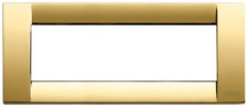 VIMAR IDEA 16736.32 PLACCA CLASSICA METALLO 6M ORO LUCIDO
