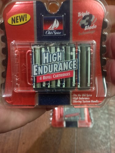 3x Old Spice High Endurance 4 Refill Cartridges Razor Triple Blade Lot Of 3 - Picture 3 of 7