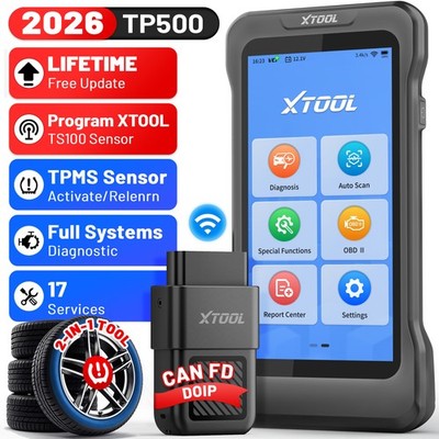 2026 XTOOL TP500 TPMS Reset Tool Car Diagnostic Scanner TS100 Sensor Programming