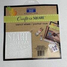 Crafter s Square Inspirational Quote Stencil Set 4 Designs Reusable DIY Craft